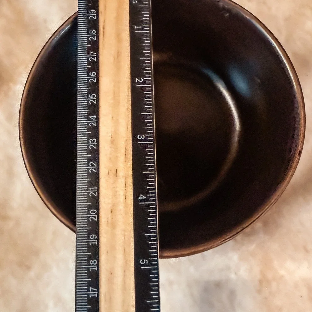 Brown‎ Stoneware Tender Heart Dish